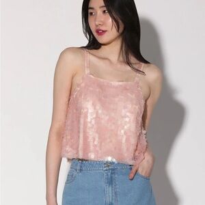 Walter Baker sequin top, NWT, size M